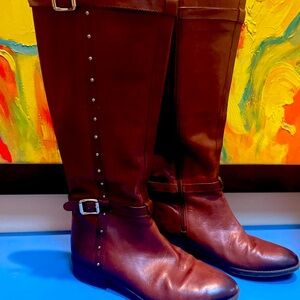 Vince Camuto leather riding boot